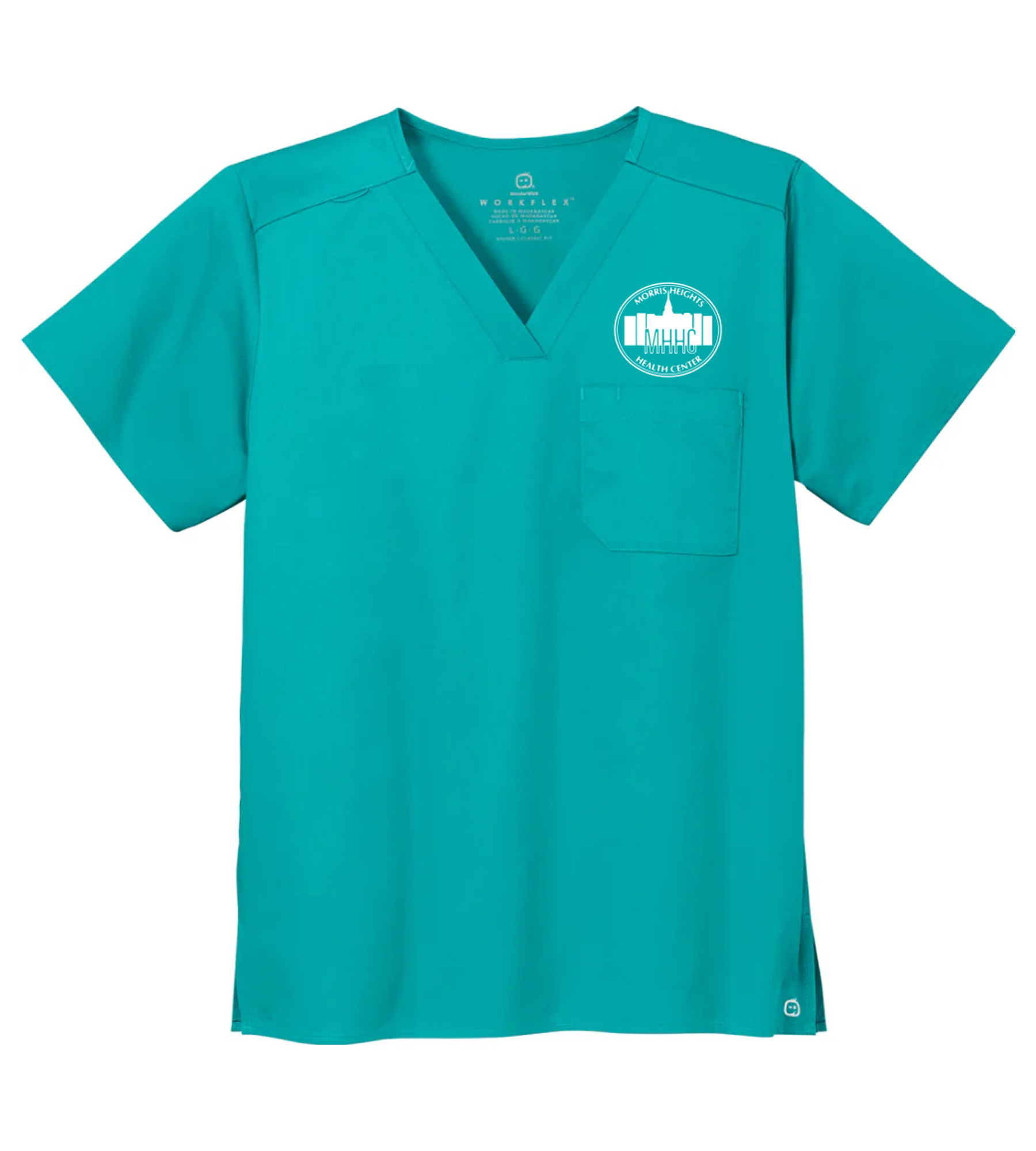 Wink Unisex WorkFlex Chest Pocket V-Neck Top
